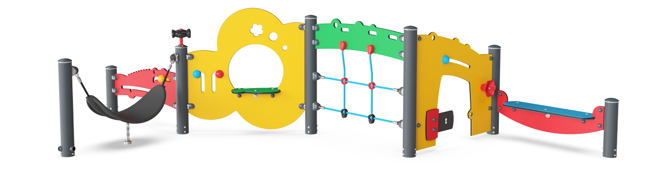 KOMPAN Spielparadies mit Netz Ansicht 2
