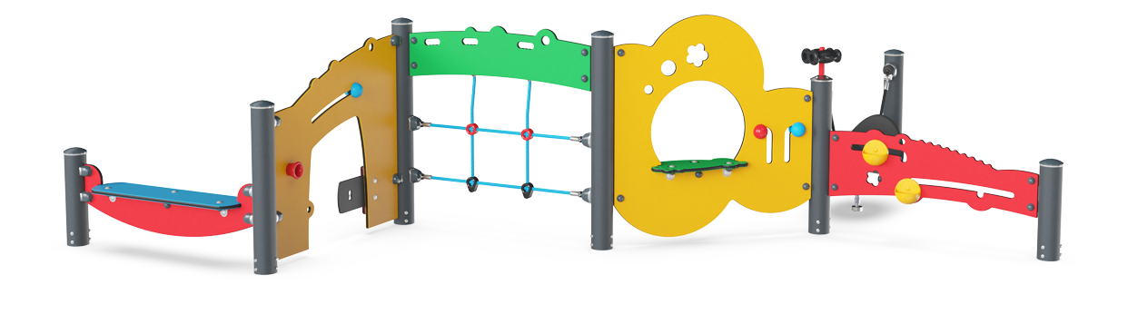 KOMPAN Spielparadies mit Netz Ansicht 3
