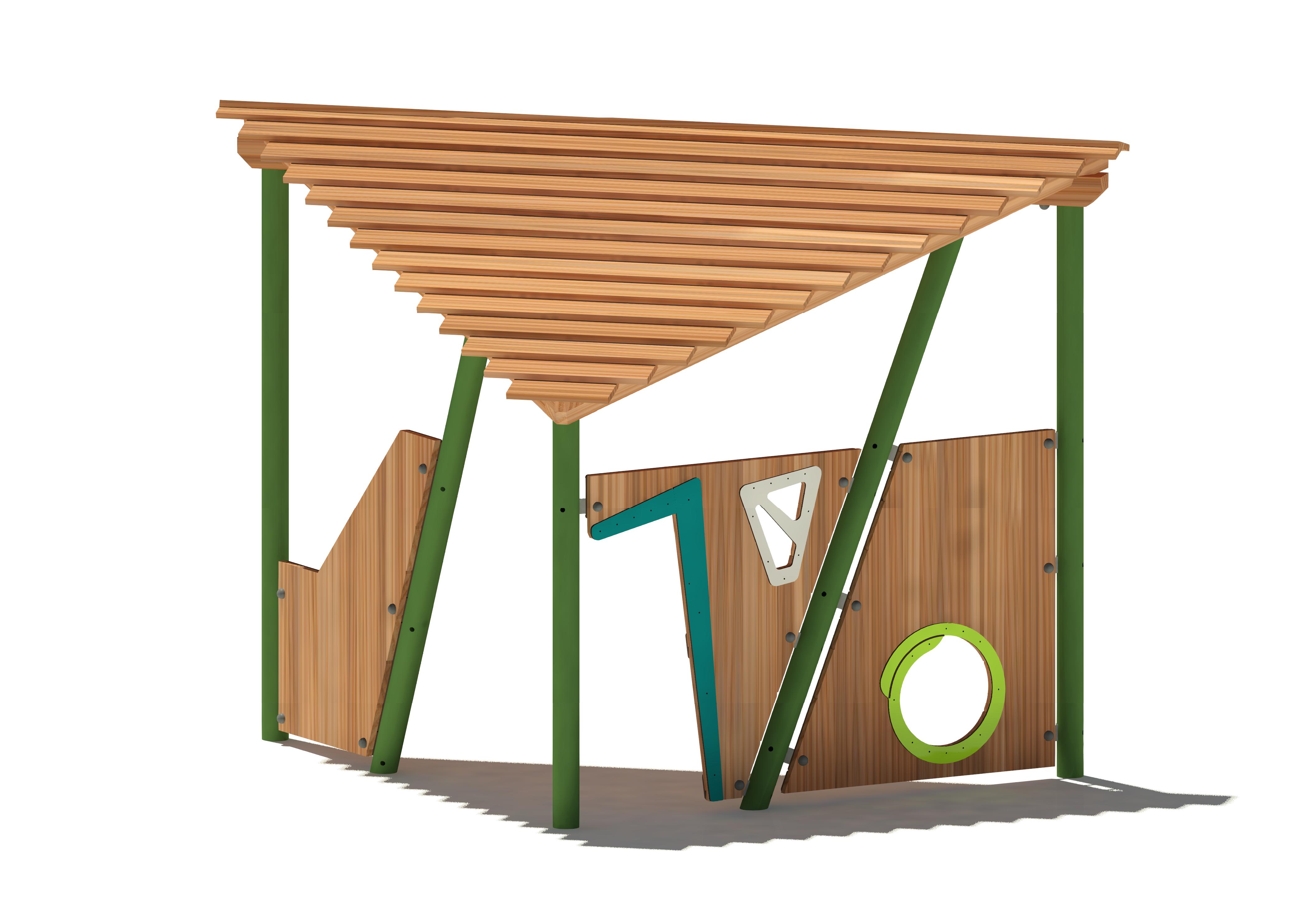 Halbes Spielhaus Freddie 18205 Ansicht 2