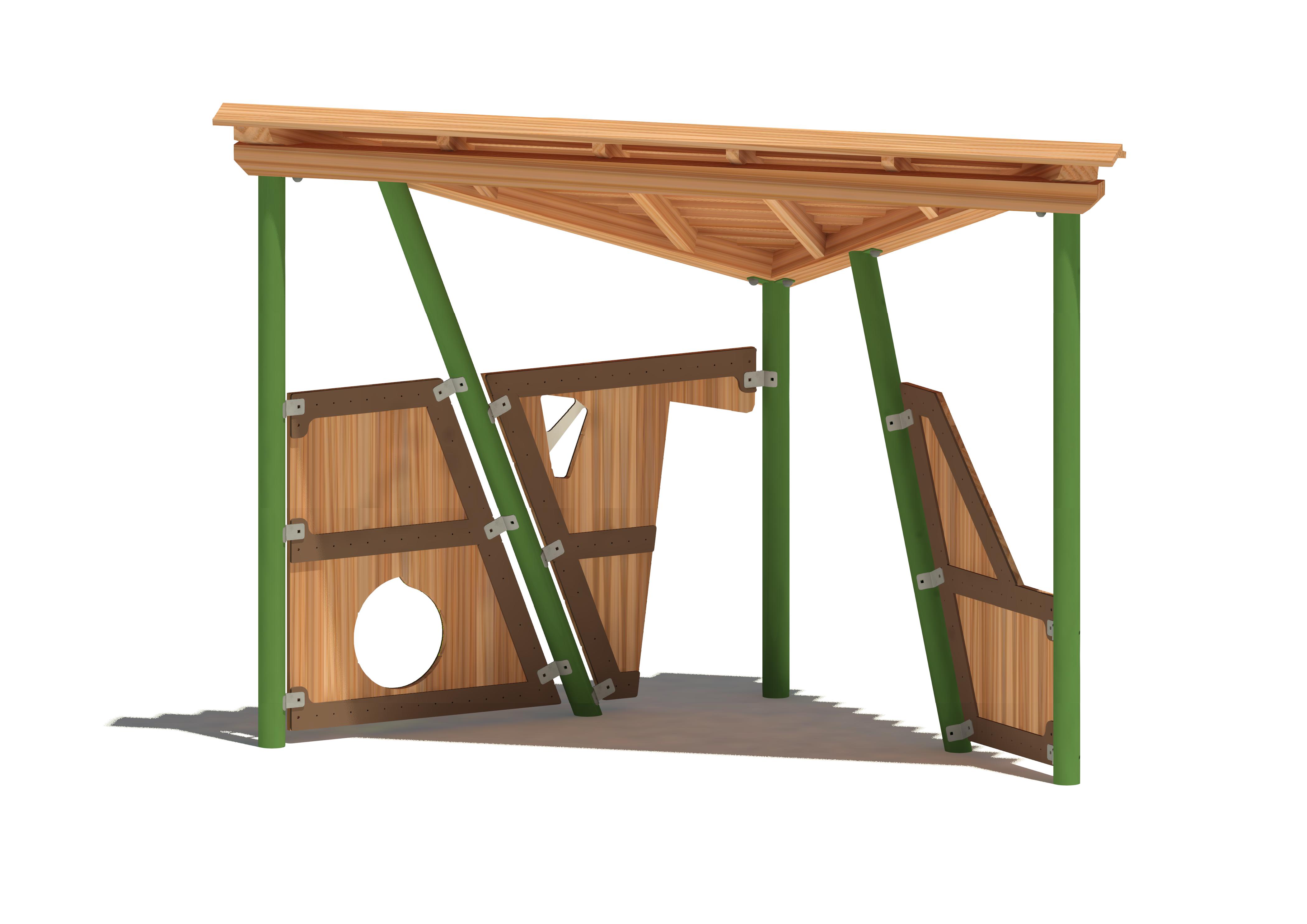 Halbes Spielhaus Freddie 18205 Ansicht 3