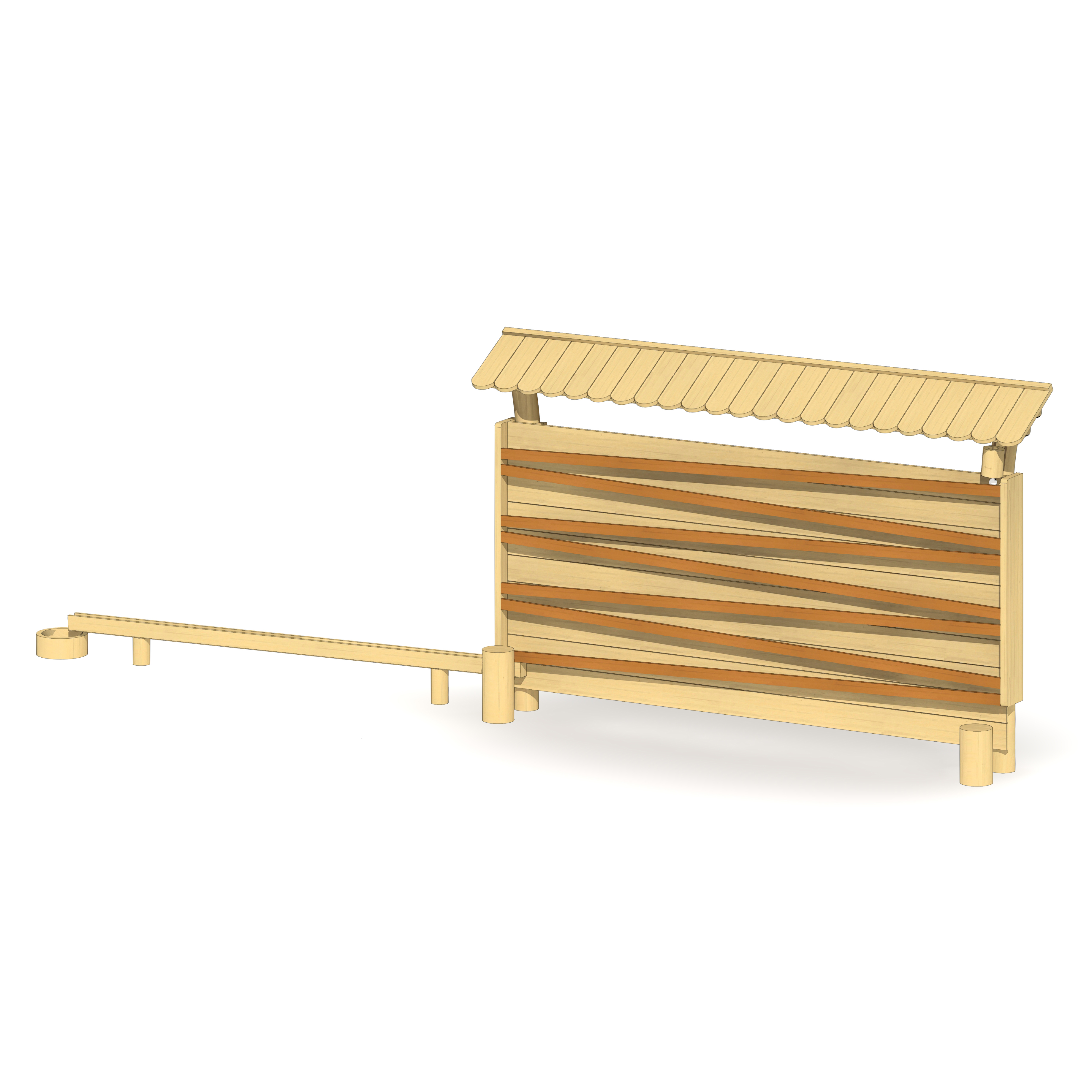 Kugelbahn Zick-Zack-Wand Ansicht 4