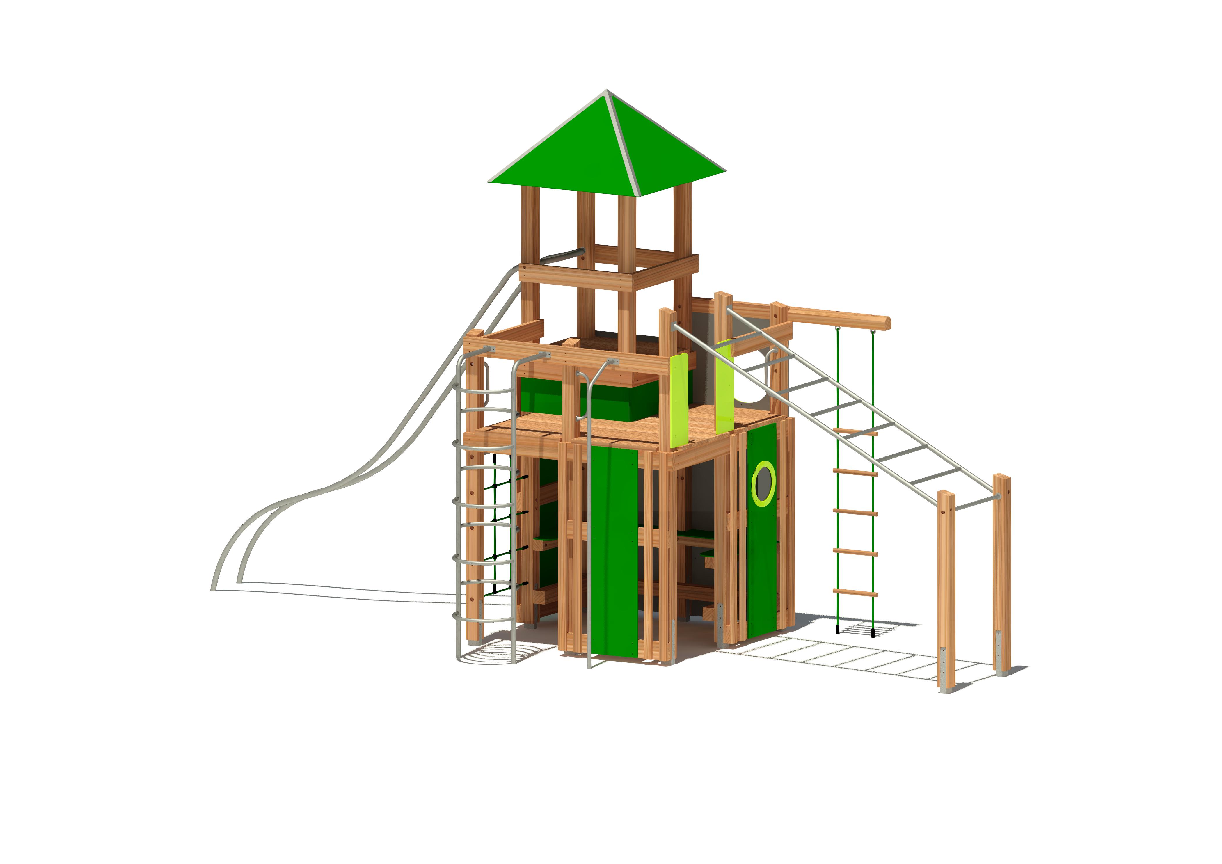 Spielturm Augustin 9655 Ansicht 2