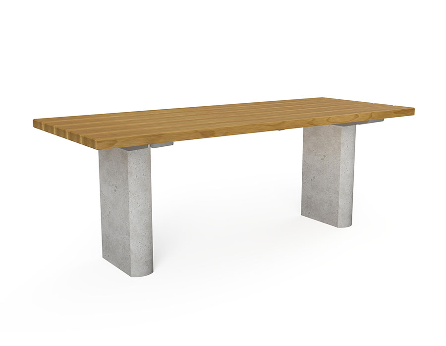 Parktisch Kiefer Ansicht 2