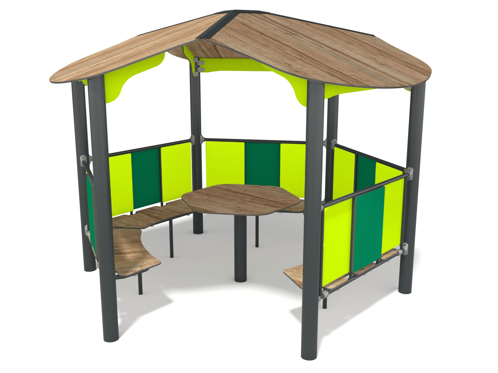 Pavillon mit Tisch Ansicht 2