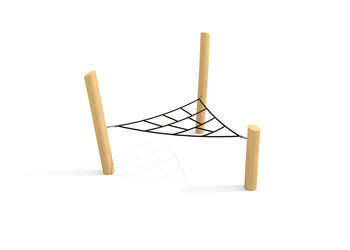 Spinnennetz 5 - Netz mit Sitzgeflecht - lasiert, Bimbo Spielplatzgeräte (Hinnen AG)