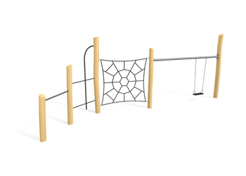 Spinnennetz 5 - Netz mit Sitzgeflecht - lasiert Ansicht 5