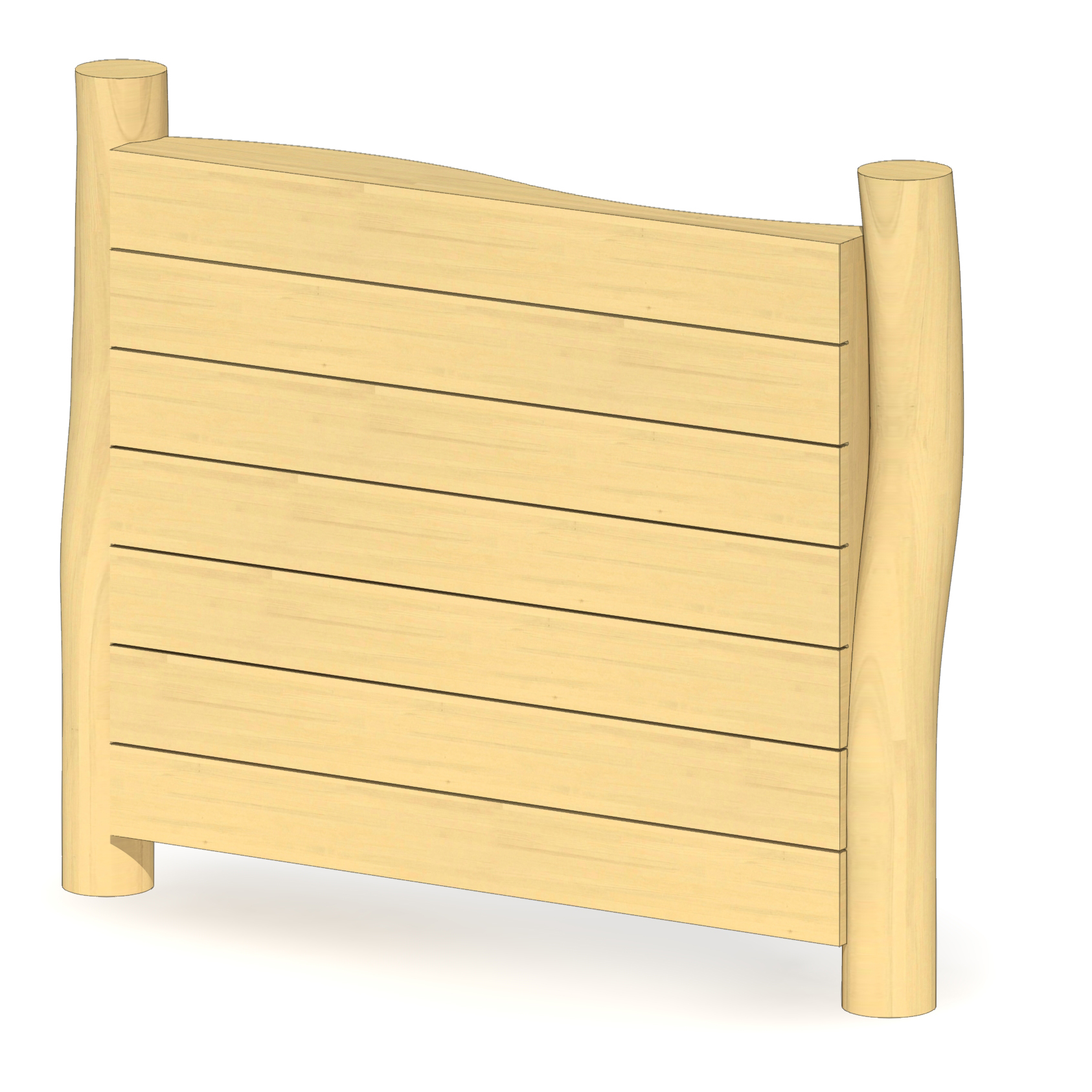 Holzwand mit Verzerrspiegel Ansicht 5