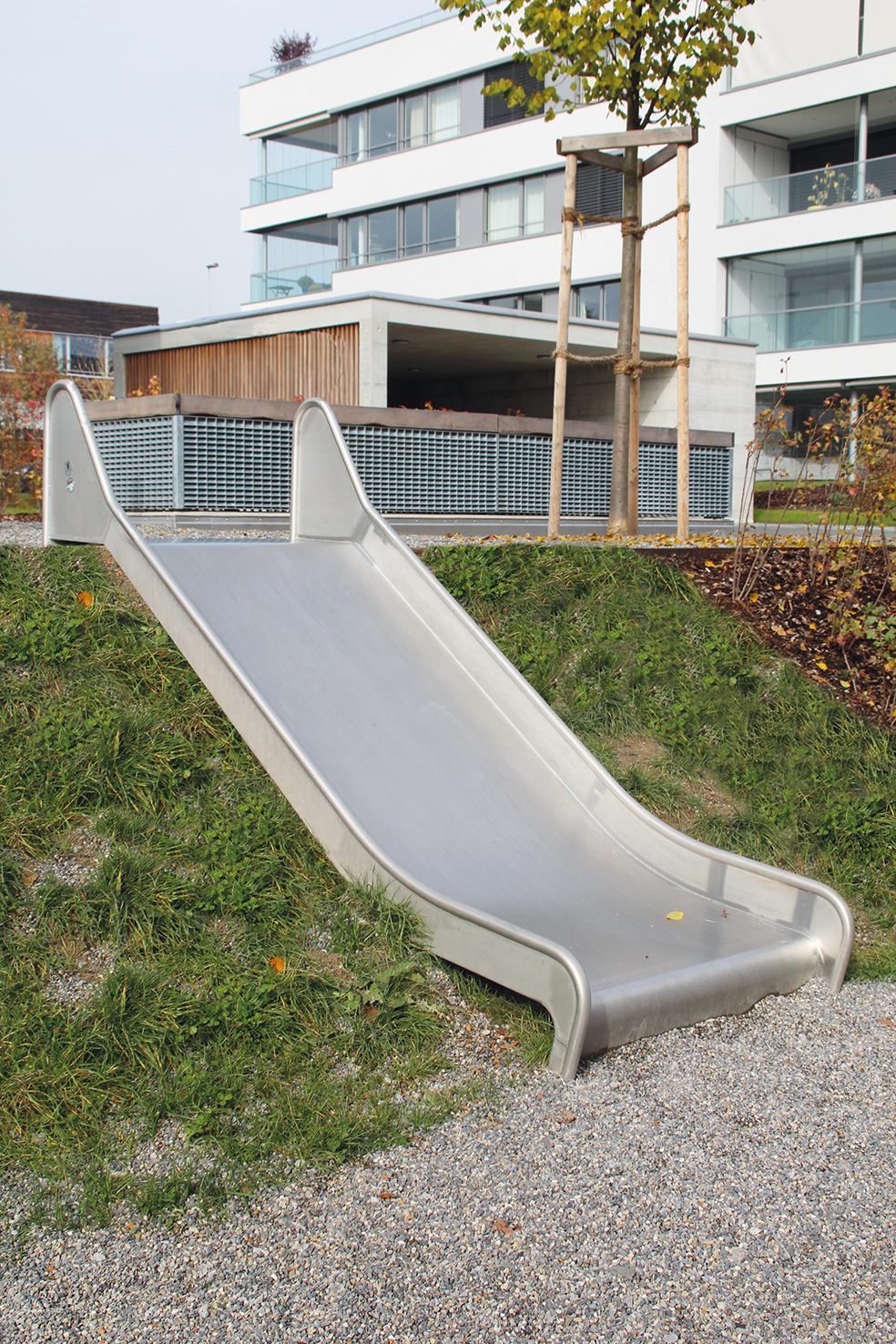 Hangrutschbahn Edelstahl, ABH 120 cm,Breite 100 cm Ansicht 3