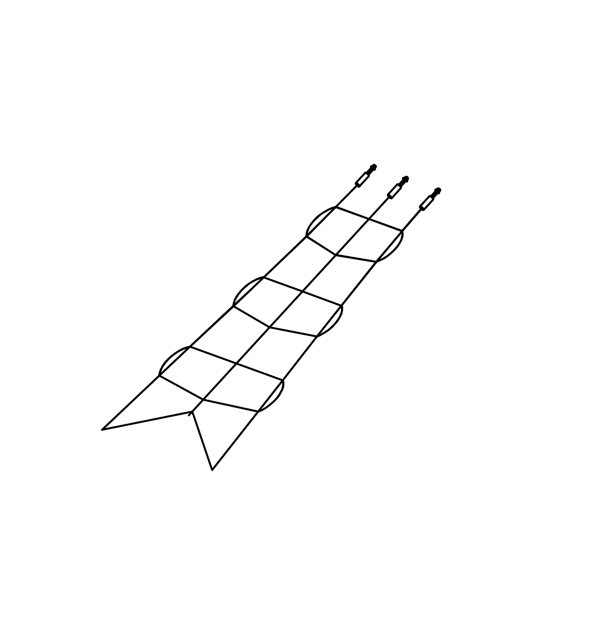 Schräges Kletternetz Ansicht 2