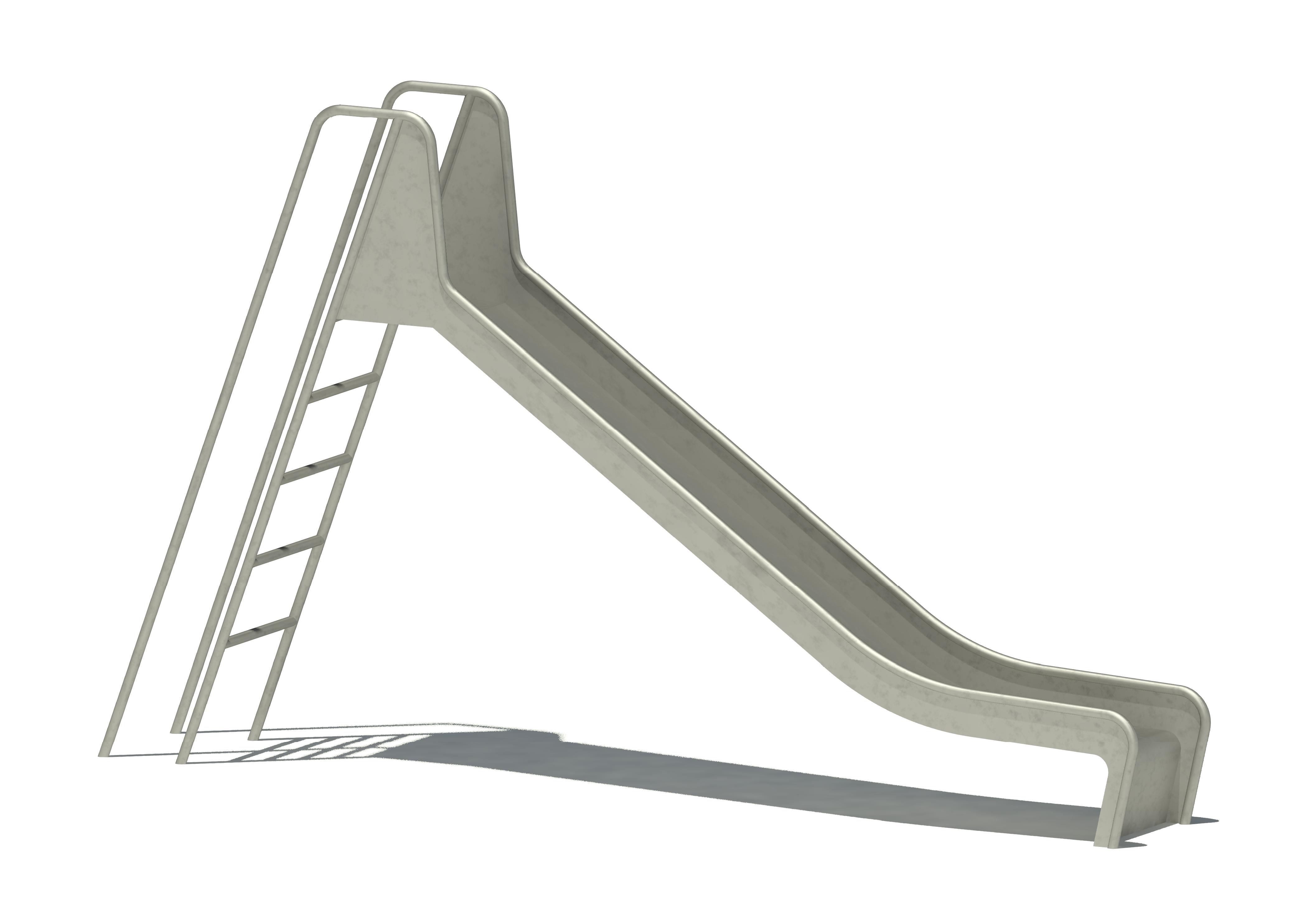 Bockrutschbahn Edelstahl, Einsitzhöhe 150 cm Ansicht 2