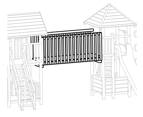 Holzsteg aus Edelkastanie Ansicht 4
