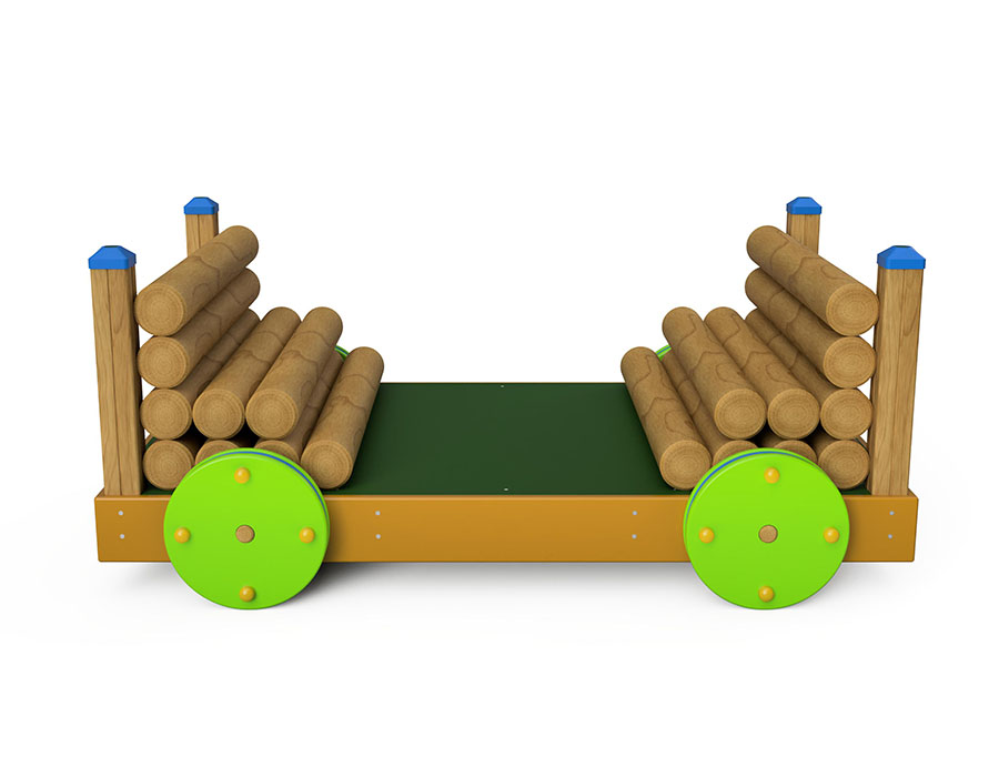 Holzwagen Ansicht 3