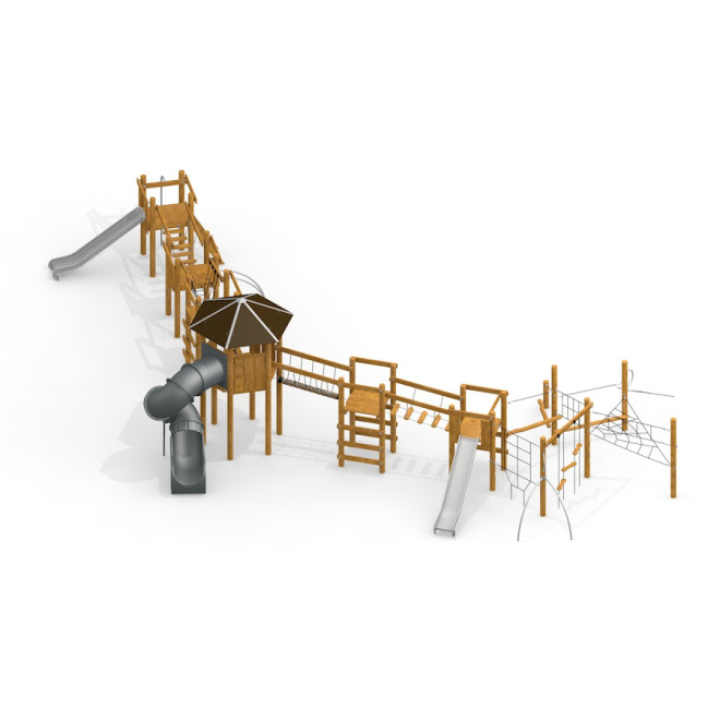Khumbu Spielanlage mit Spielturm und Rutschen Ansicht 2