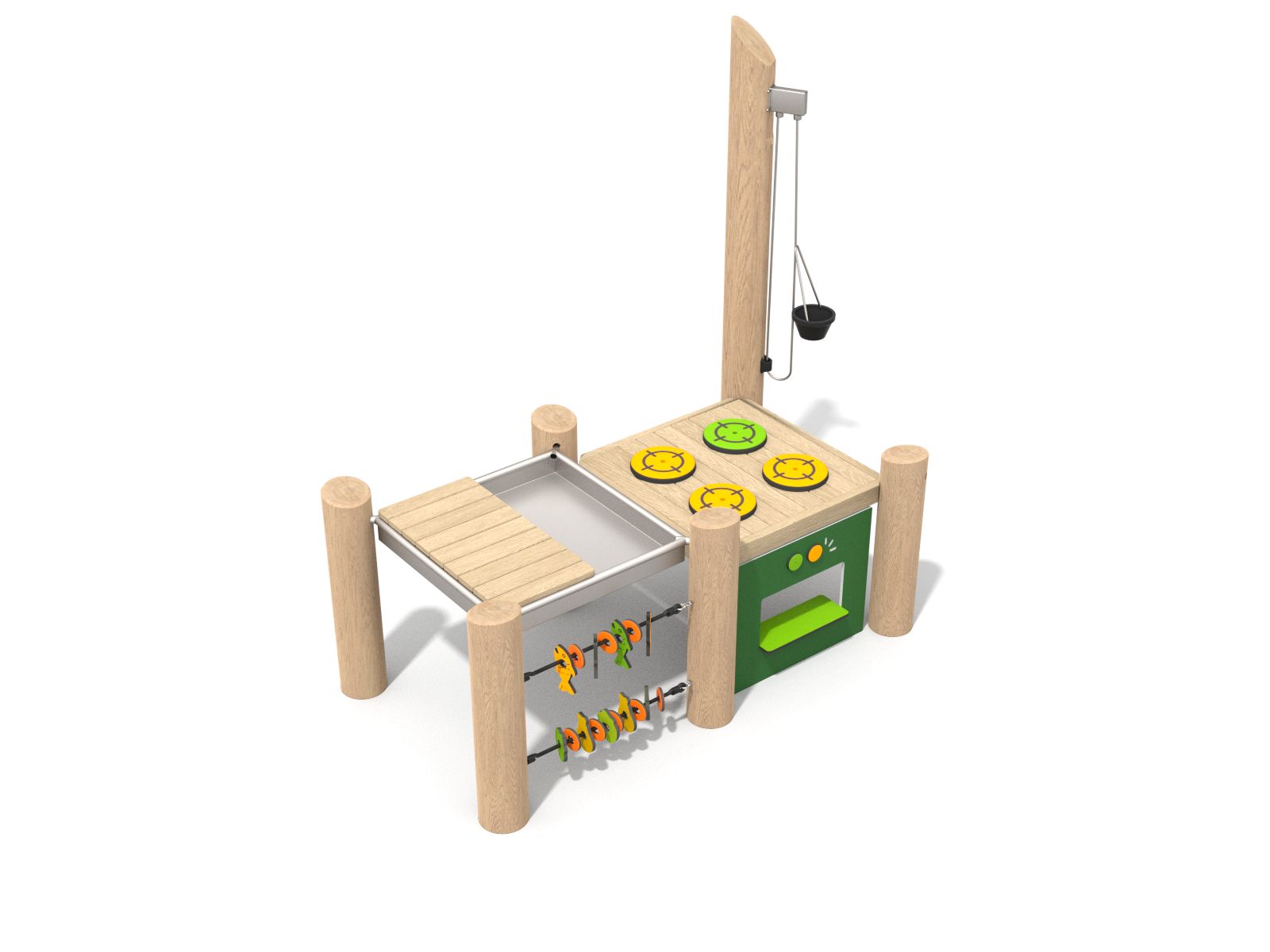 Spielküche für den Spielplatz Ansicht 2