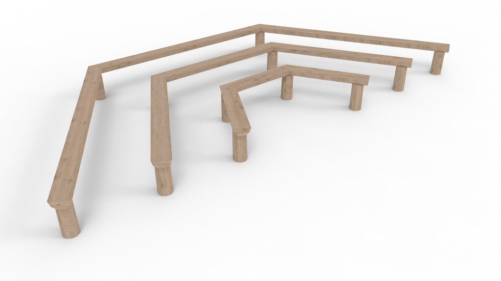 Amphitheater-Bänke Ansicht 2