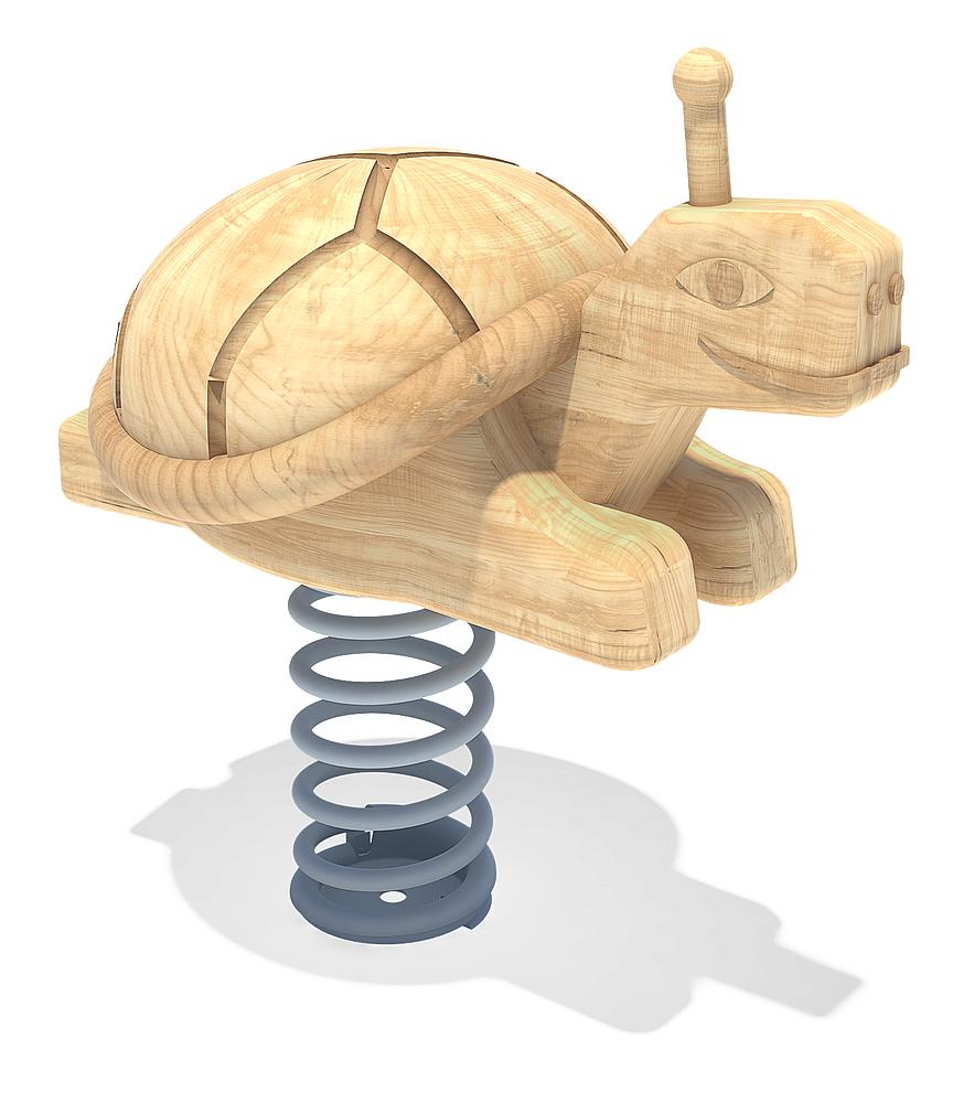 Federwippe Schildkröte Ansicht 1