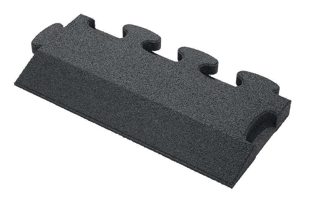 Puzzle Mat 3D Randplatte angeschrägt mit Zwischenelement 45 mm grau Ansicht 4
