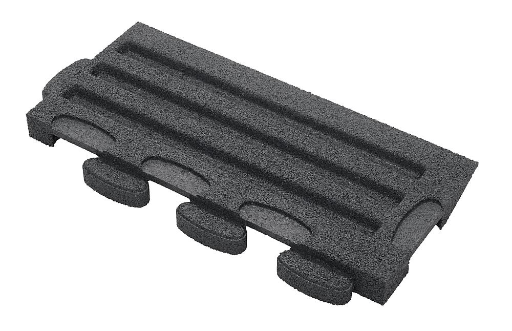 Puzzle Mat 3D Randplatte angeschrägt mit Zwischenelement 45 mm grau Ansicht 5