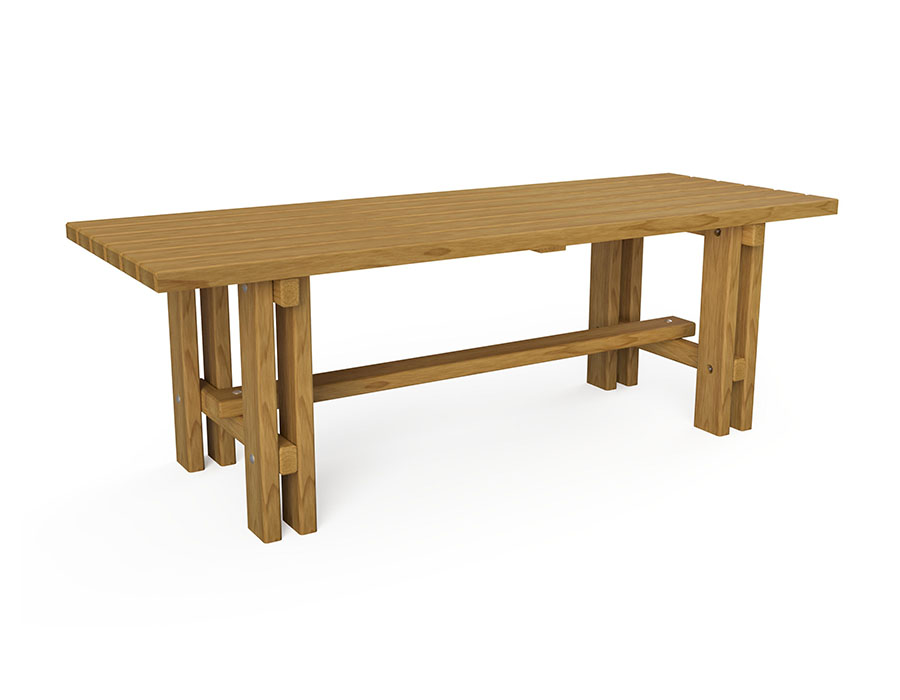 Kinder Parktisch Kiefer Ansicht 2