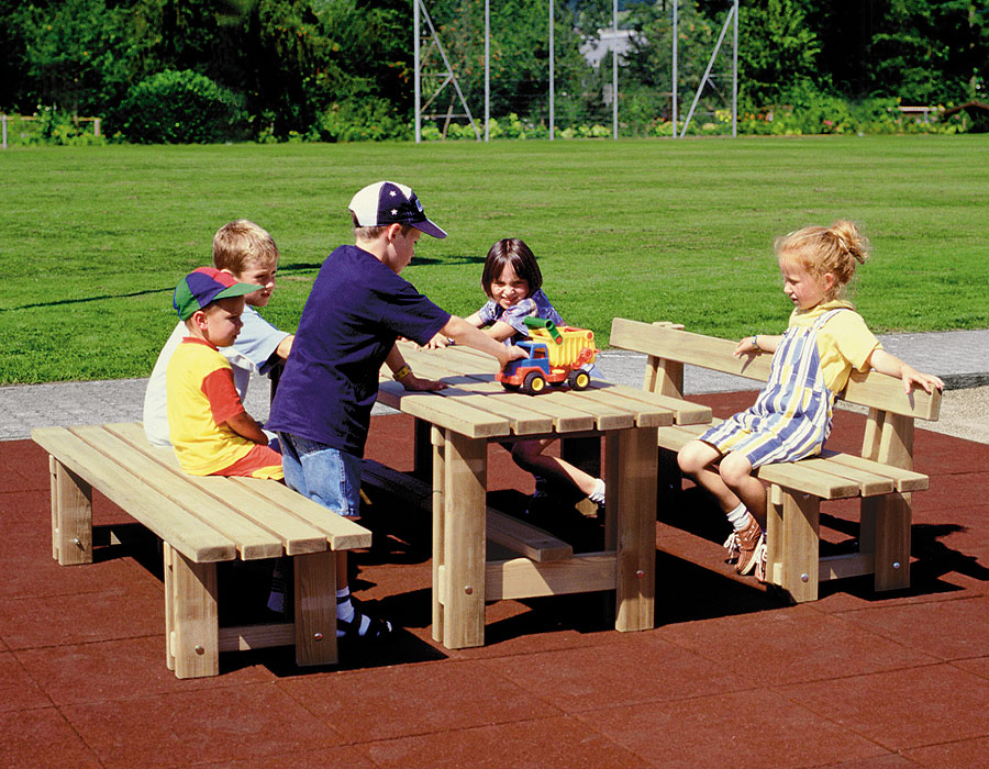 Kinder Parktisch Kiefer Ansicht 3