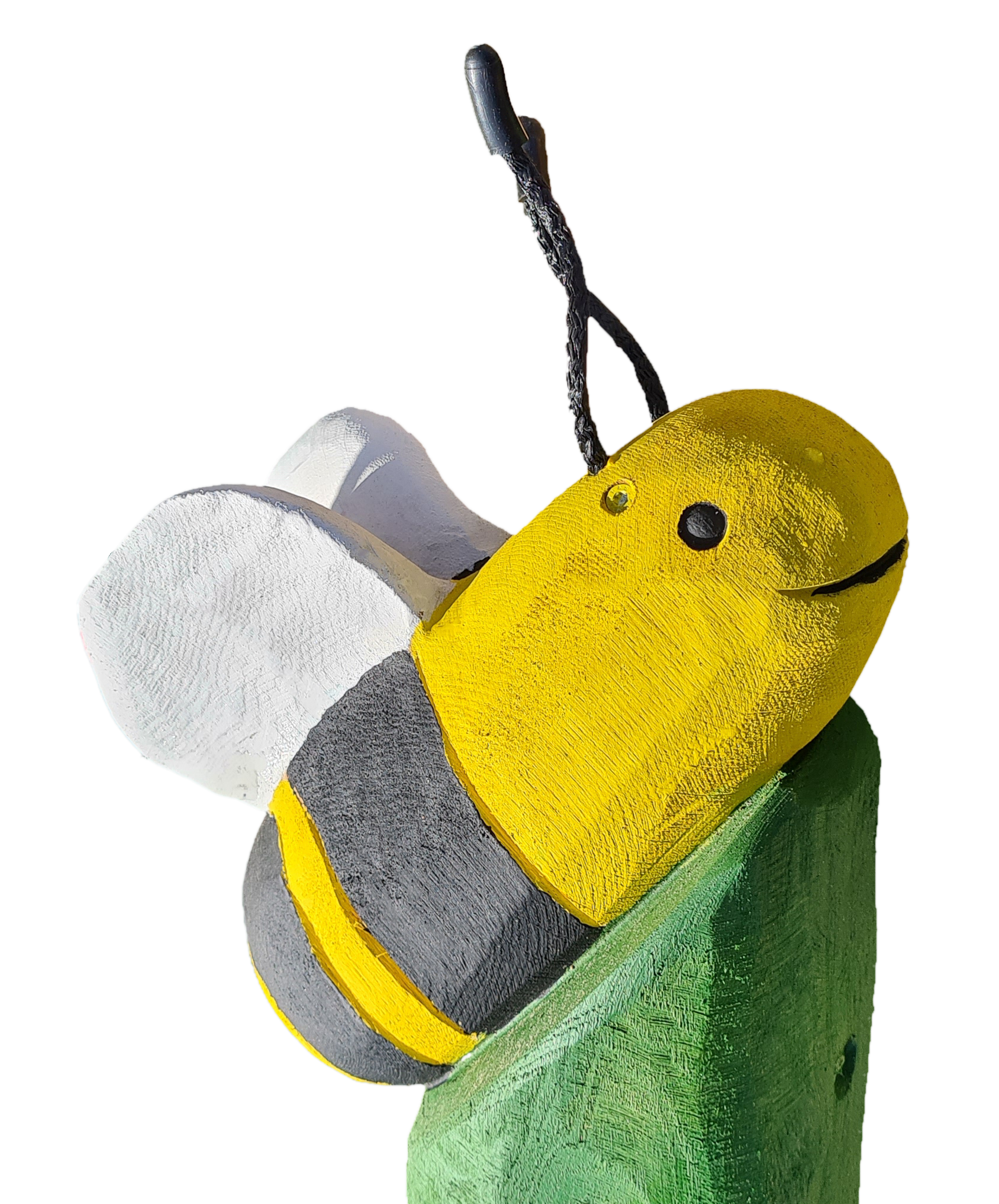 Pfostenkopf/Schnitzfigur Hummel/Biene - Ansicht 2