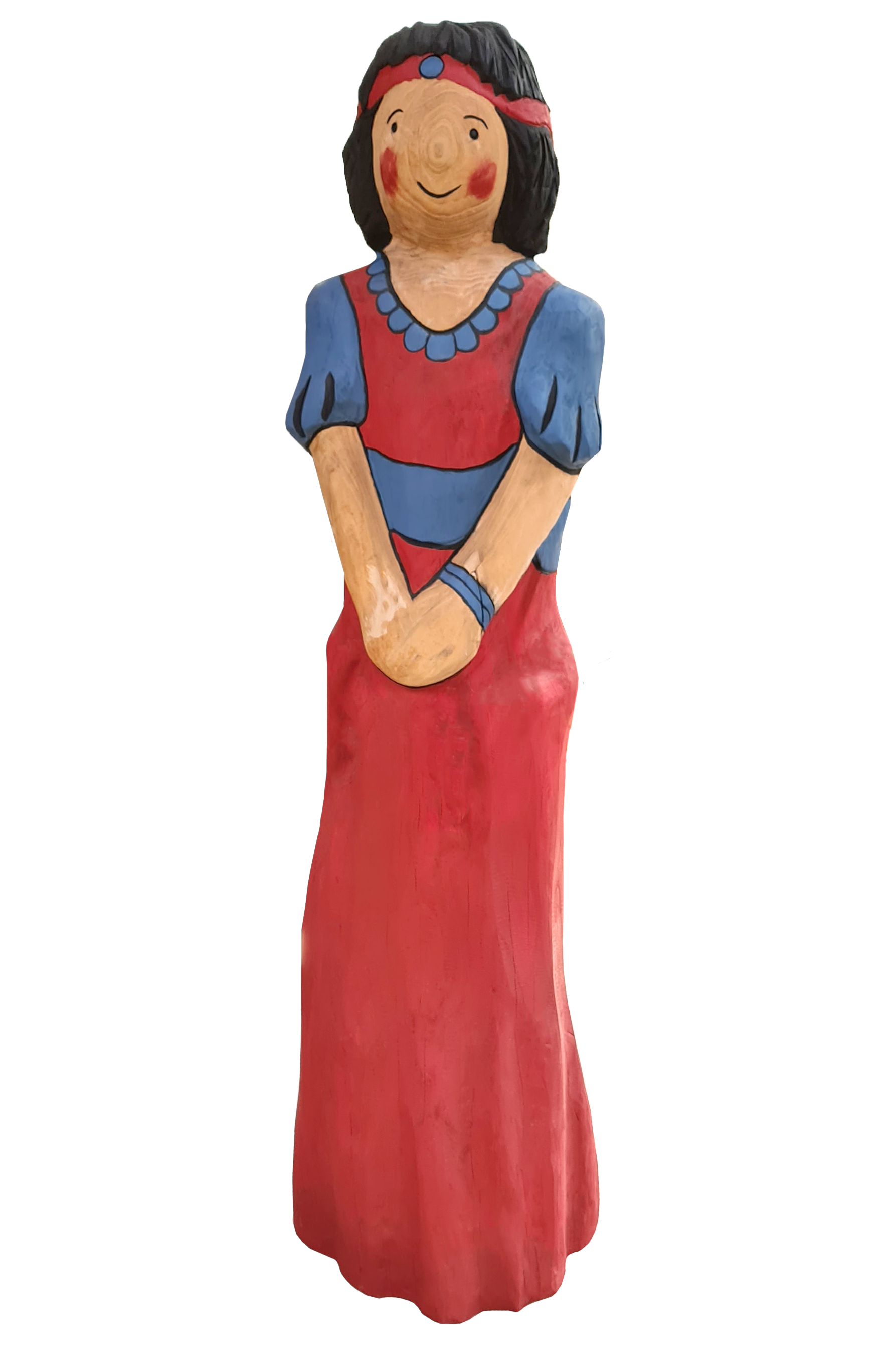Schnitzfigur Schneewittchen - Ansicht 2