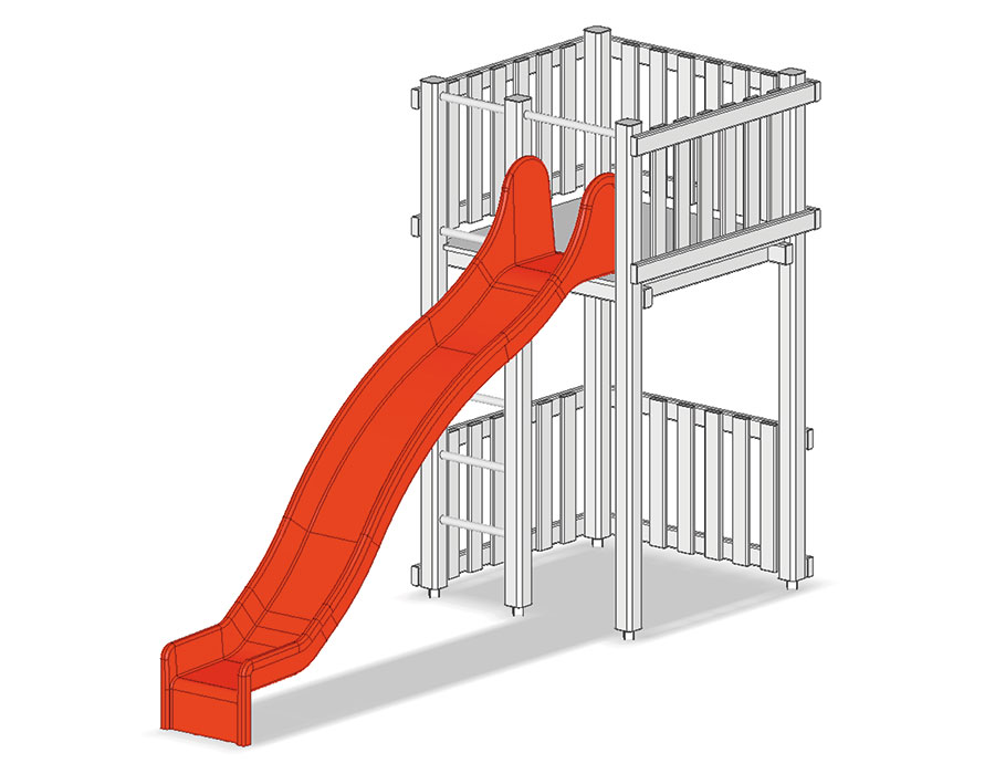 Wellenrutschbahn Ansicht 2