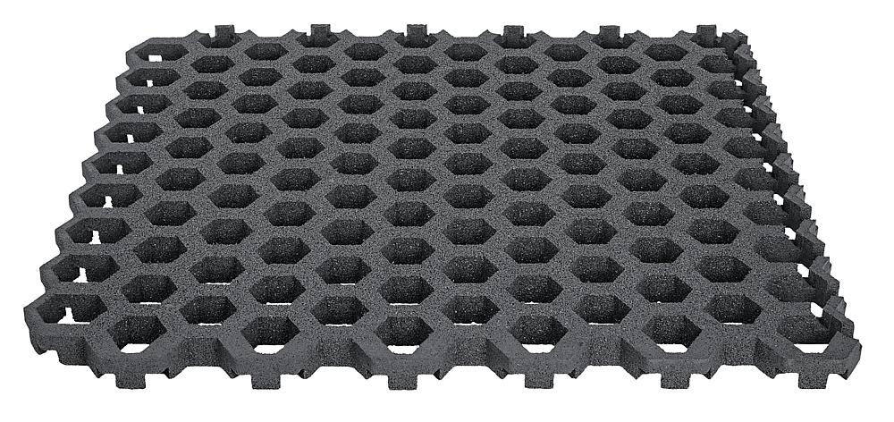 Rasengitterplatte Hexagon 45 mm grau, Fallhöhe bis 200 cm Ansicht 4