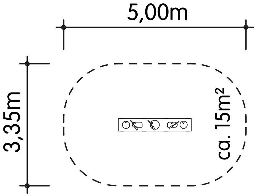 Naturküche mit 5 Mulden, Eiche (vorher 04.501) - Ansicht 5