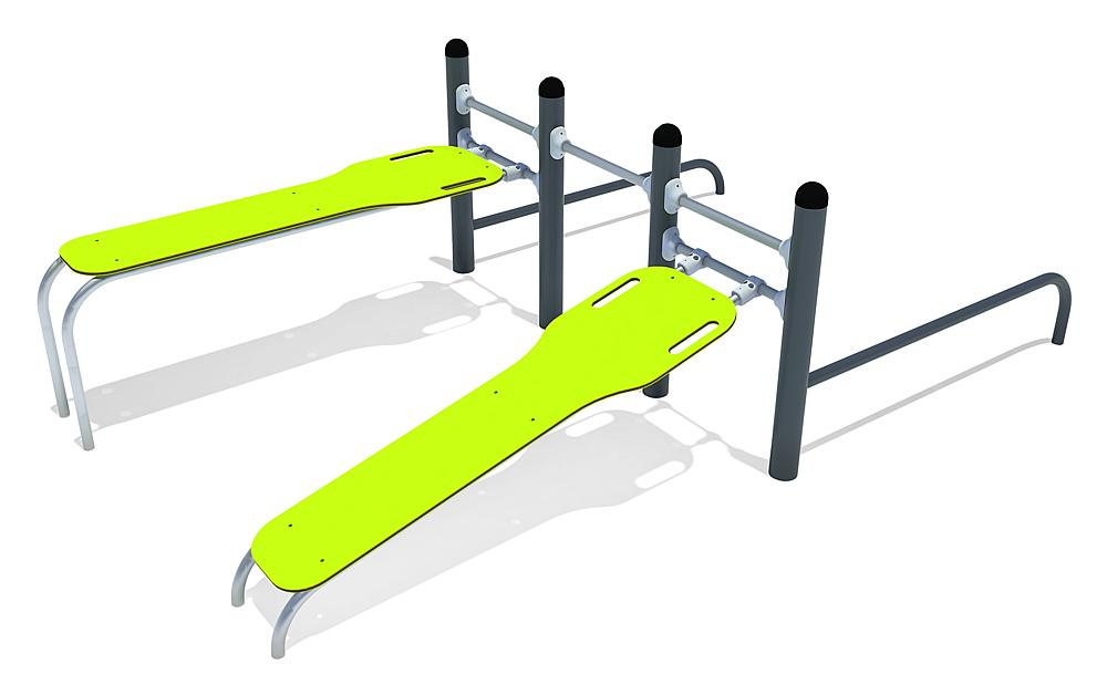 Calisthenics Kombi Bauch- und Liegestützstation Ansicht 1