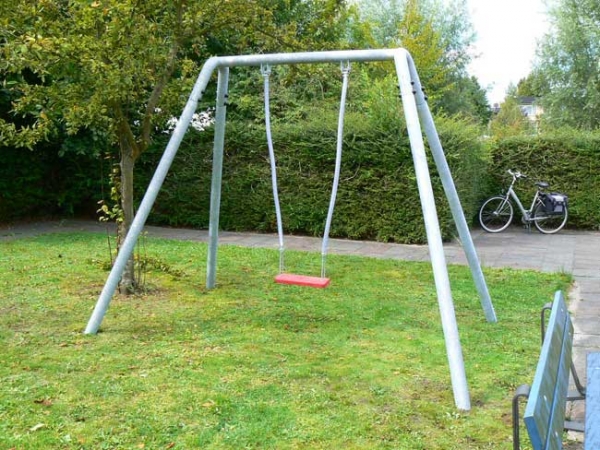 Einzeln Silbere Schaukel Ansicht 3