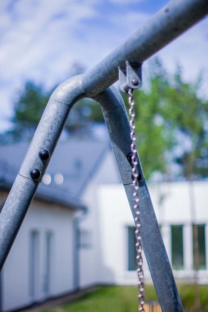 Einzeln Silbere Schaukel Ansicht 6