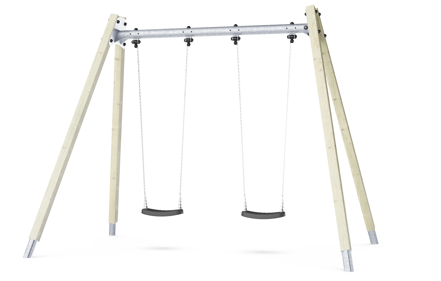 KOMPAN Doppelschaukel H:2,5m Ansicht 3