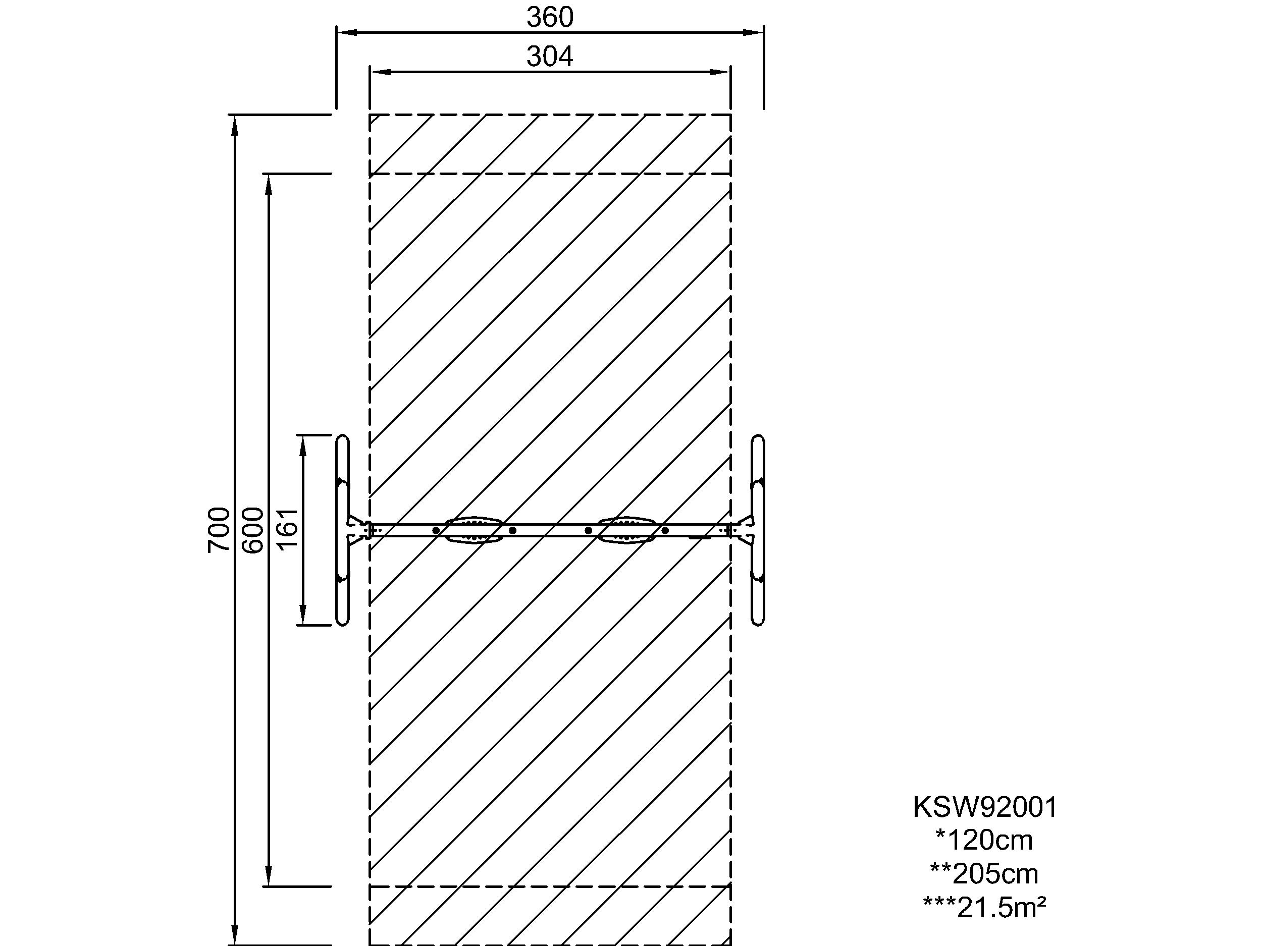 Doppelschaukel, Höhe: 2 m KSW92001 Ansicht 4