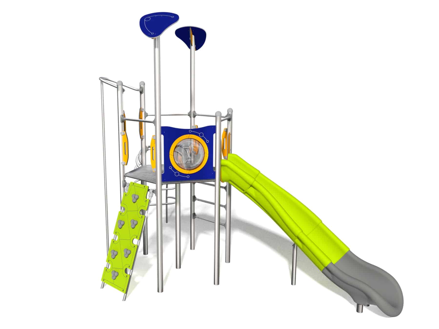 Rutschleiter Feuerwehrrohr für Spielplatz Ansicht 2