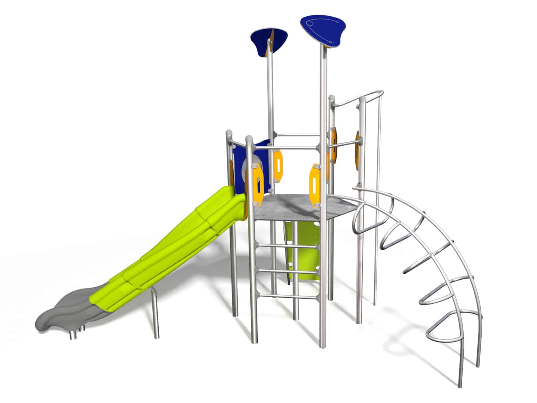 Rutschleiter Feuerwehrrohr für Spielplatz Ansicht 3