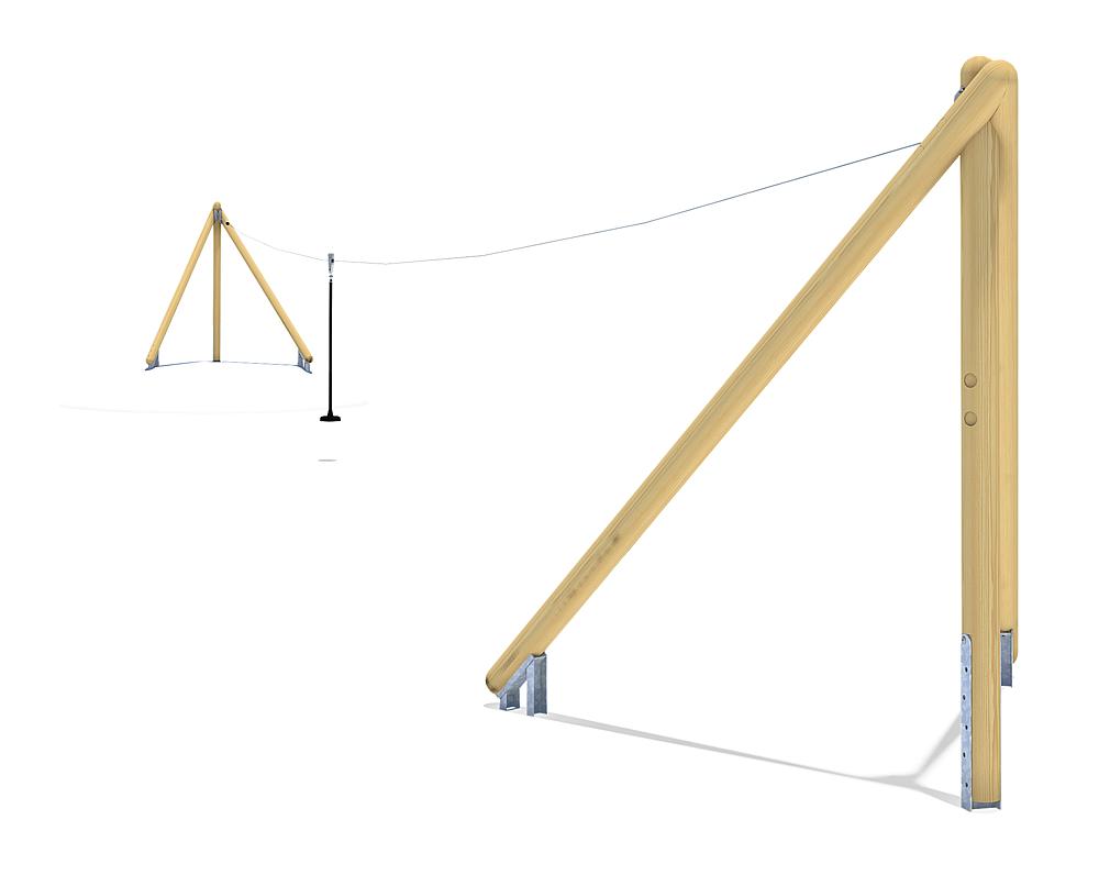 Seilbahn Montana 30 m für Hügelverbau Ansicht 4