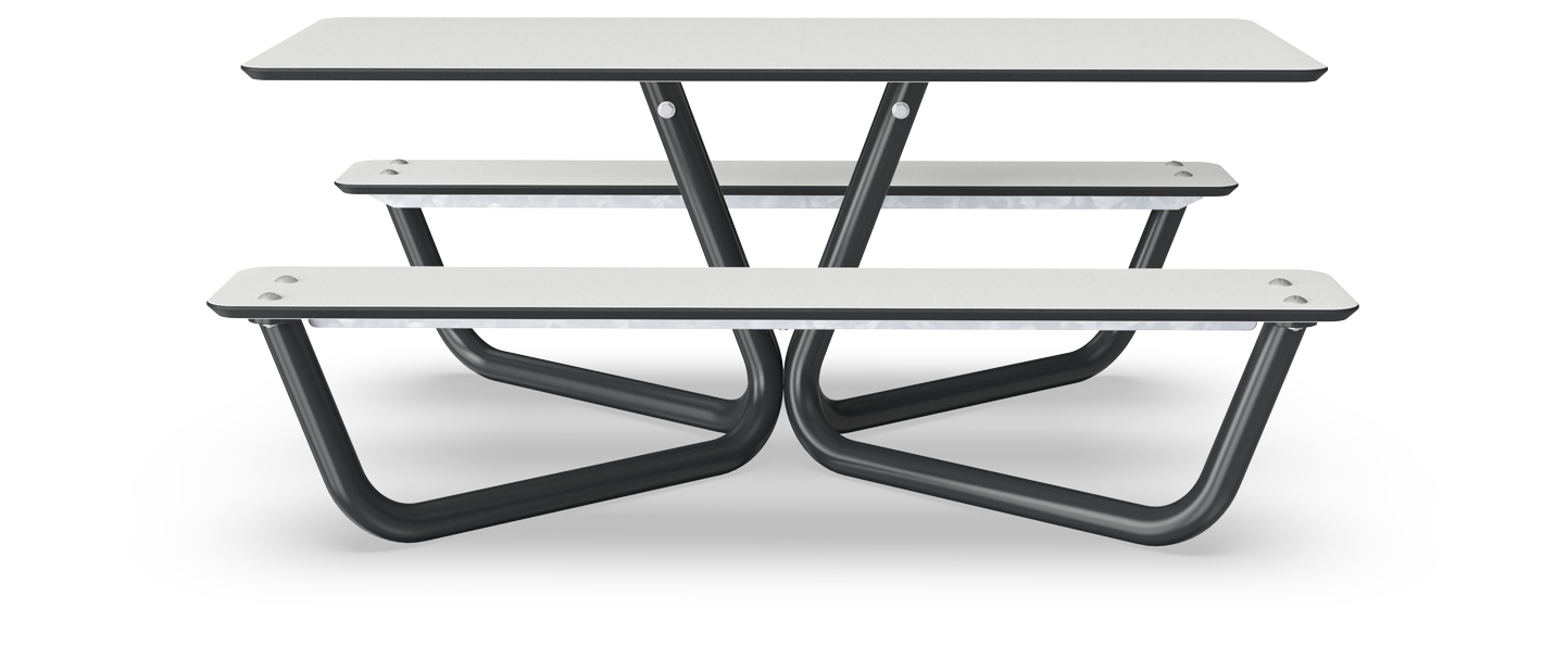 Agora Picknick Mini - Weiss HPL PAR4086 Ansicht 2