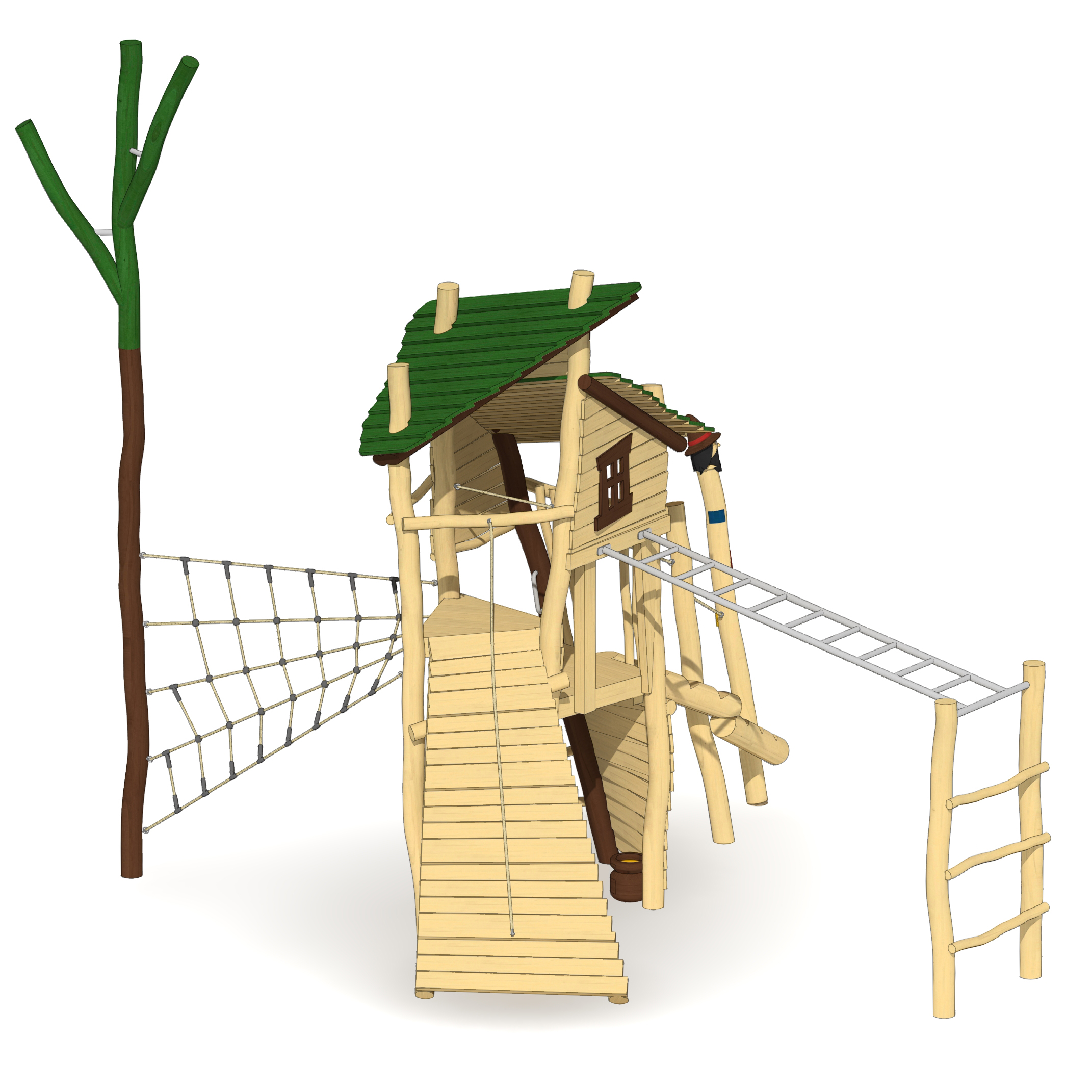 Abenteuerturm Räubernest Ansicht 6