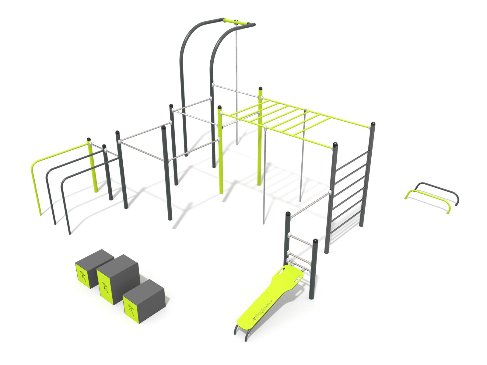 Calisthenics Workout Parcour Station Ansicht 2