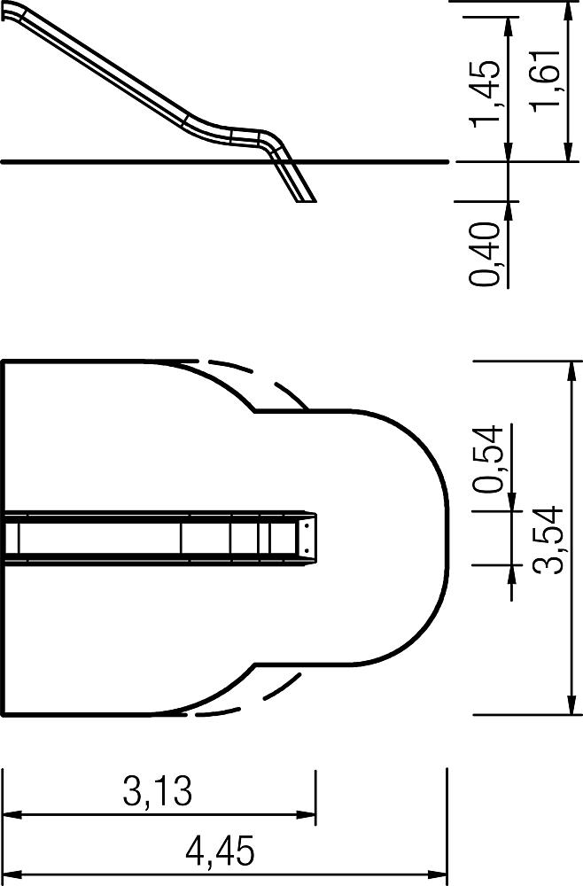 Anbaurutsche PH 145 cm Ansicht 3