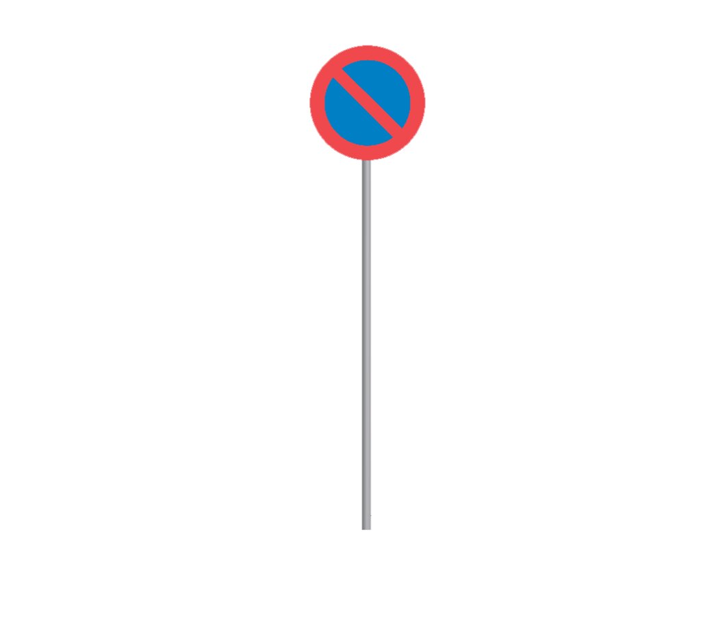 Parkverbot - Verkehrsschild Ansicht 2