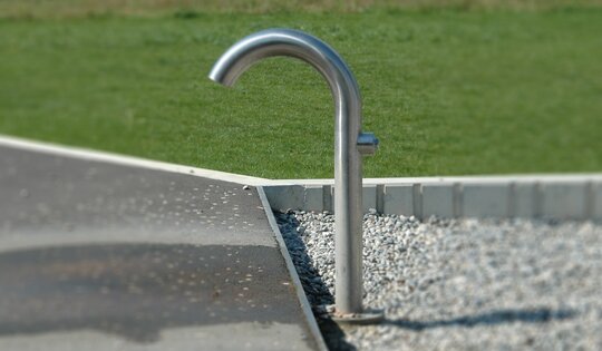 Wasserspender in Edelstahl Ansicht 4