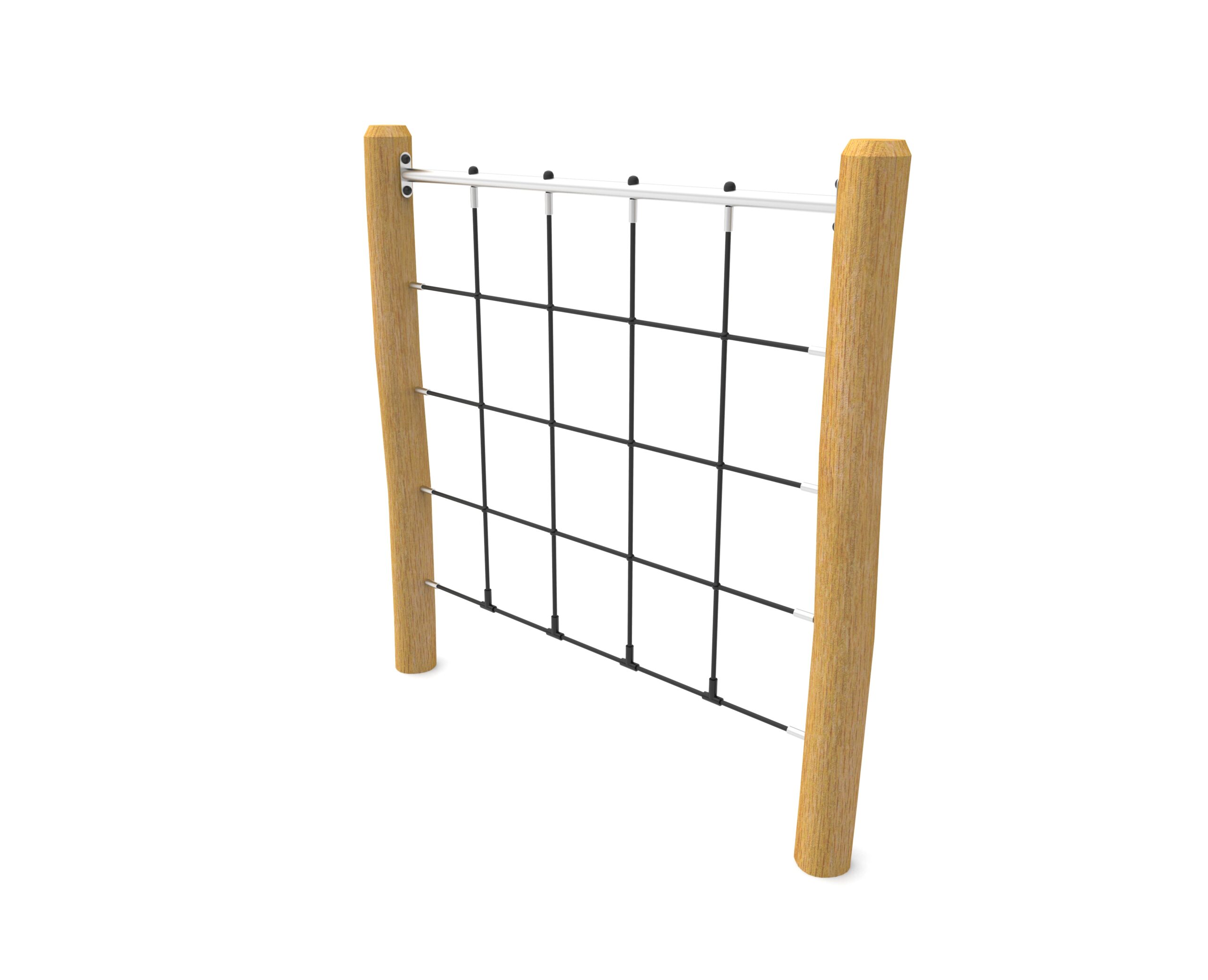 Seilwand Fachwerk Robinie Ansicht 2