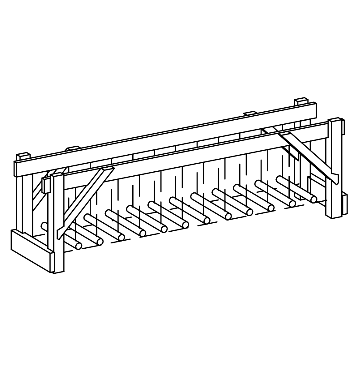 Kettensteg freistehend Ansicht 2