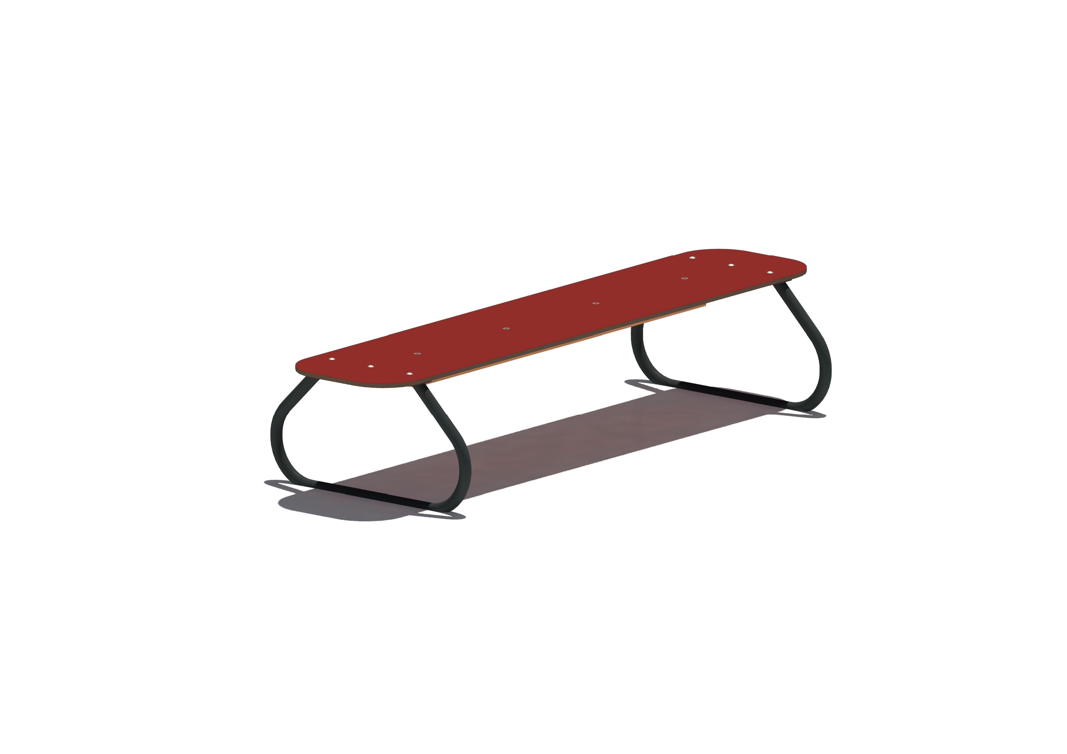 Kindersitzgruppe Clara - Sitzbank 11009 (HPL) Ansicht 2