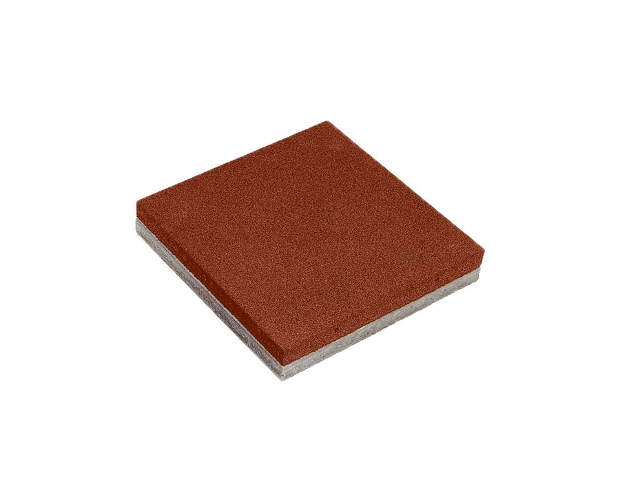 Gummi-Betonplatte 105 mm rot, Fallhöhe bis 180 cm Ansicht 2