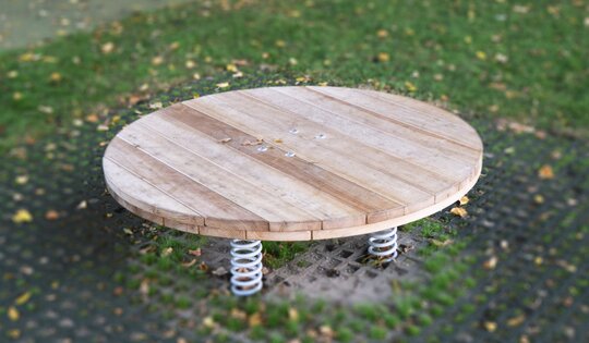 Artistenkarussell in Holz Ansicht 2