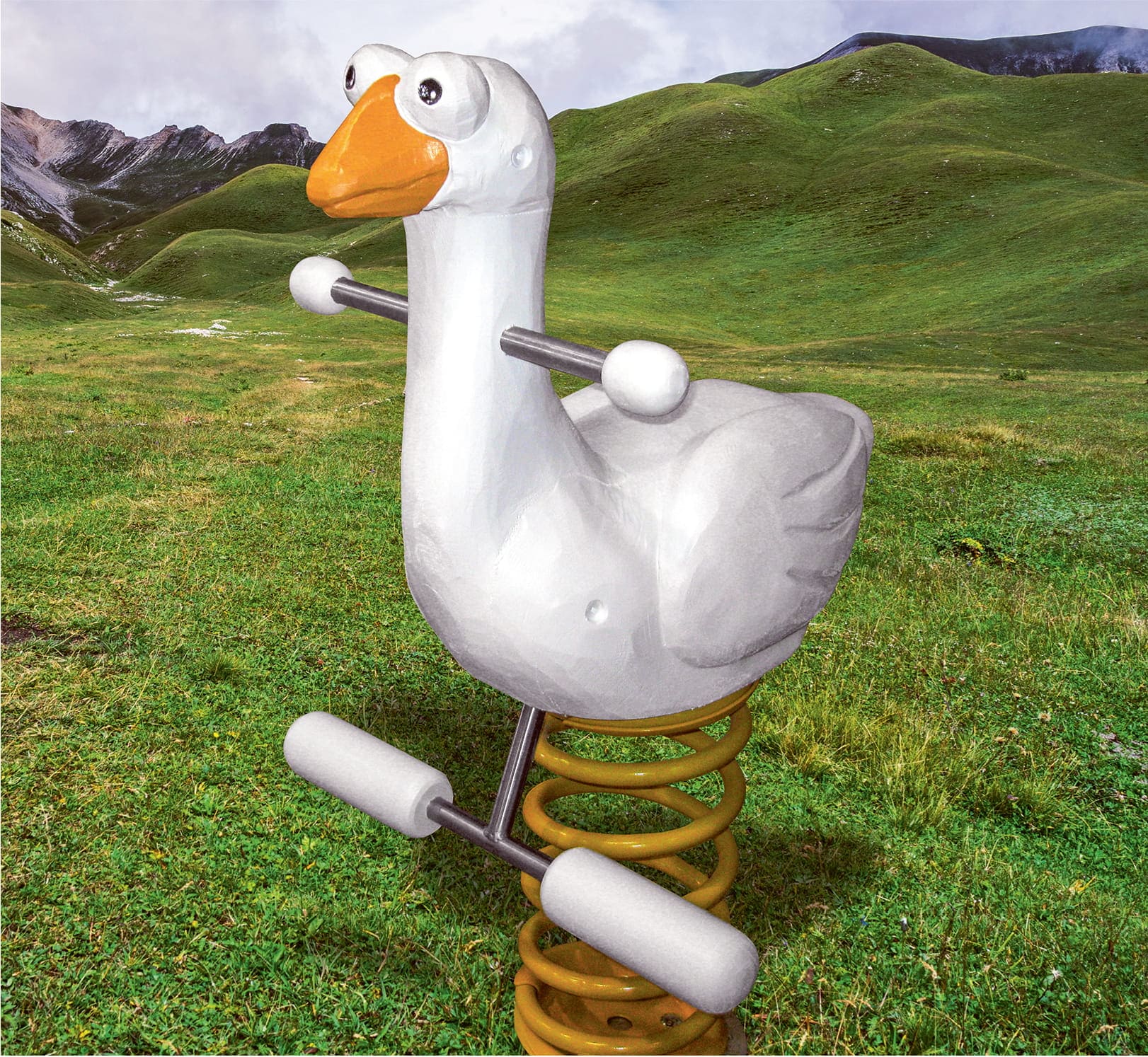Federwippe Möwe Ansicht 4