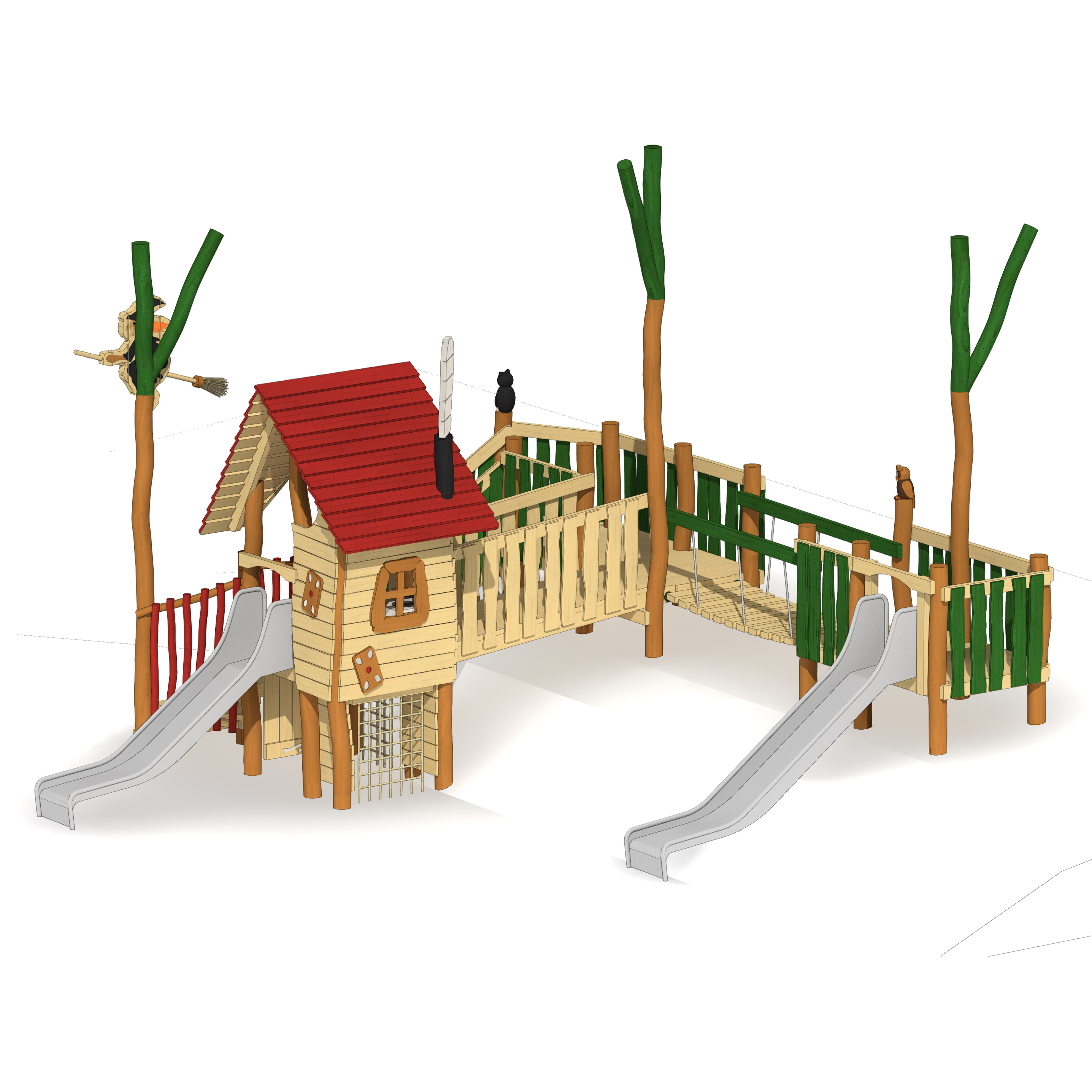 Kleinkindanlage Hänsel und Gretel Ansicht 2